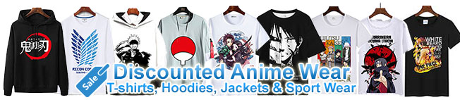 stylish anime wear t-shirts and hoodies