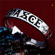 One Piece 925 Silver Ring Ace