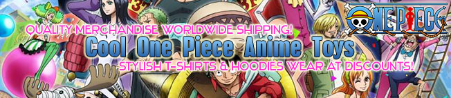 anime One Piece discounted toys & accessories!