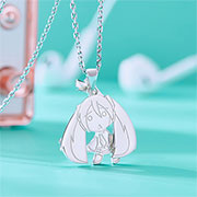 Miku Hatsune Cute 925 Silver Neckklace