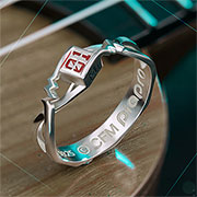 Miku Hatsune 925 Silver Ring