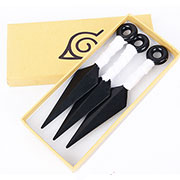 Naruto Kunai Knives Set of 3 White