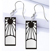 Demon Slayer Metal Plate Earrings