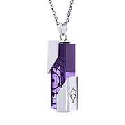 Naruto 925 Silver Yellow Crystal Necklace