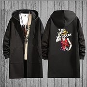 One Piece Long Jacket Hoodie