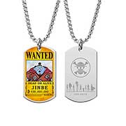 One Piece Titaninum Color Plate Necklace