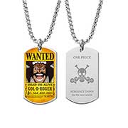 One Piece Titaninum Color Plate Necklace