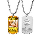 One Piece Titaninum Color Plate Necklace